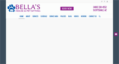 Desktop Screenshot of bellashouseandpets.com